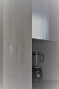 Dekorative Wandbeschichtung Greutol Reno FS mit Spachtelschlägen